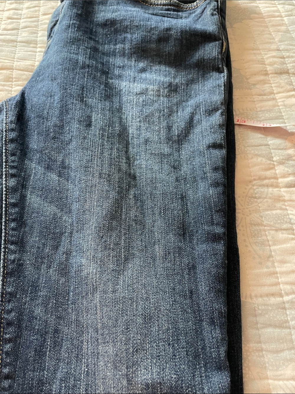 Michael Kors Women's Dark Wash Skinny Jeans with Logo Accent - Picture 7 of 8